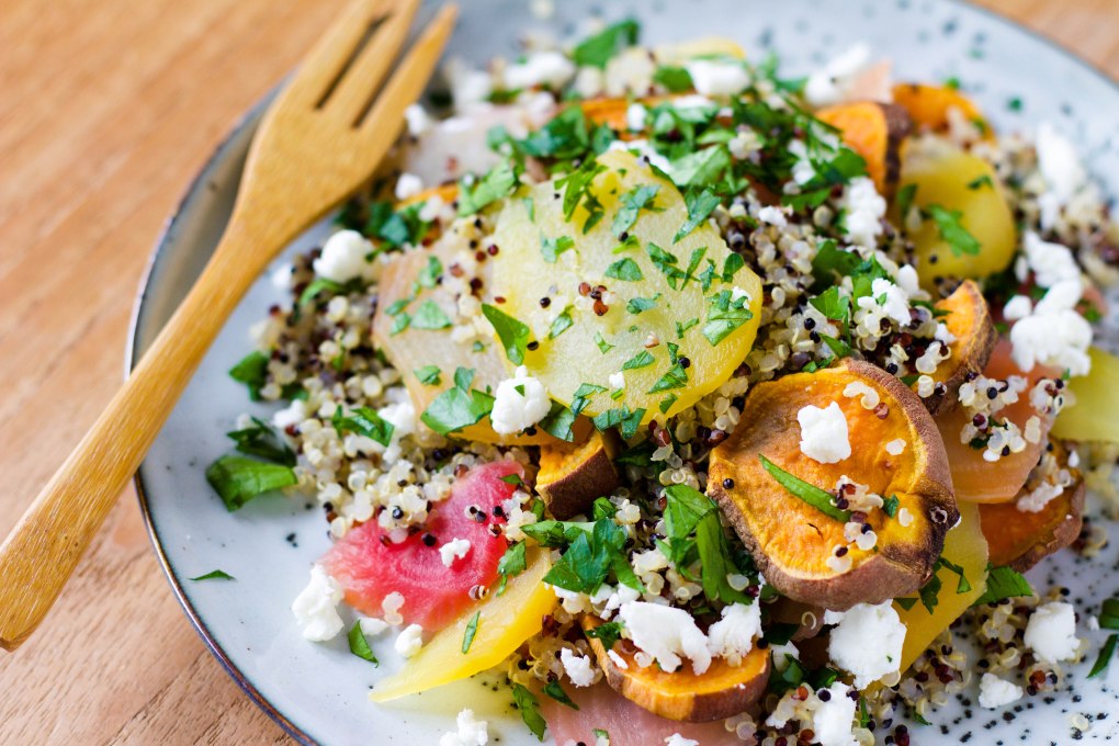 quinoa-biet-zoete-aardappel-geitenkaas-personal-foodcoaching